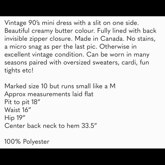 Vintage 90’s Mini Dress with Slit - Picture 6 of 6